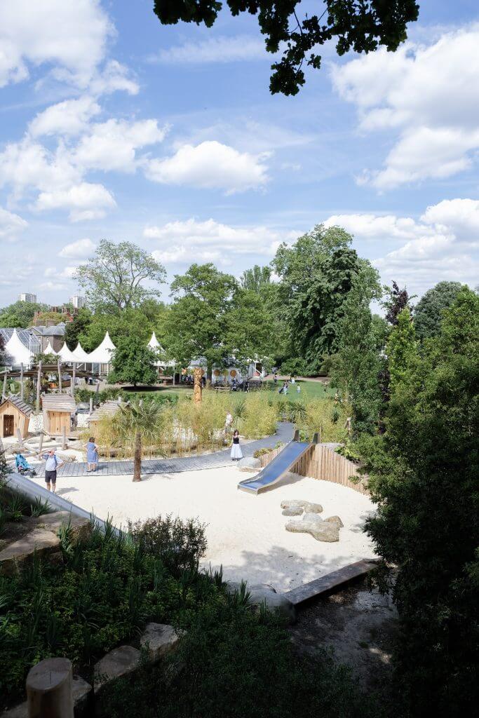 Arial view Kew Children's Garden